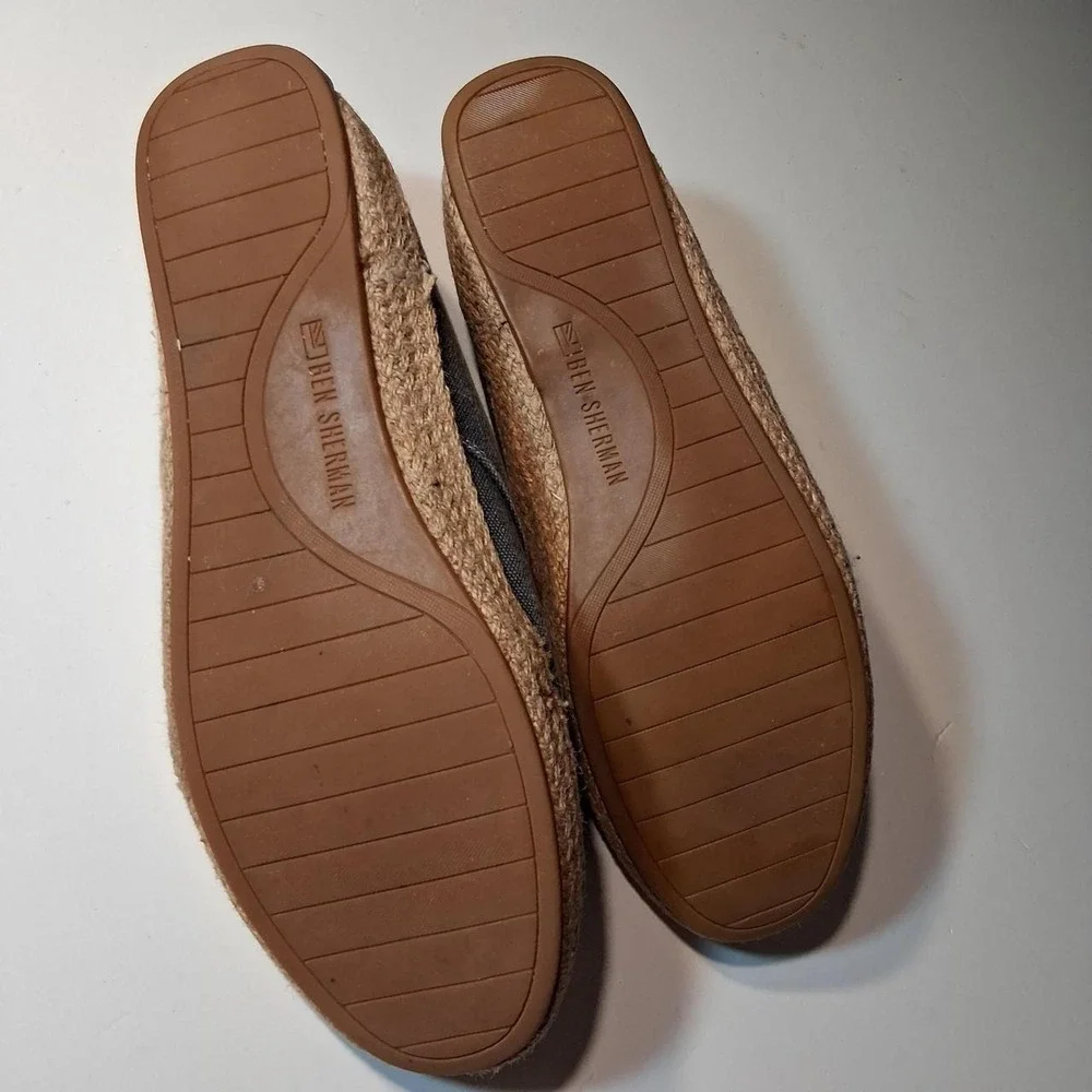 Mens gray canvas espadrille lace up shoes lightweight summer beach casual